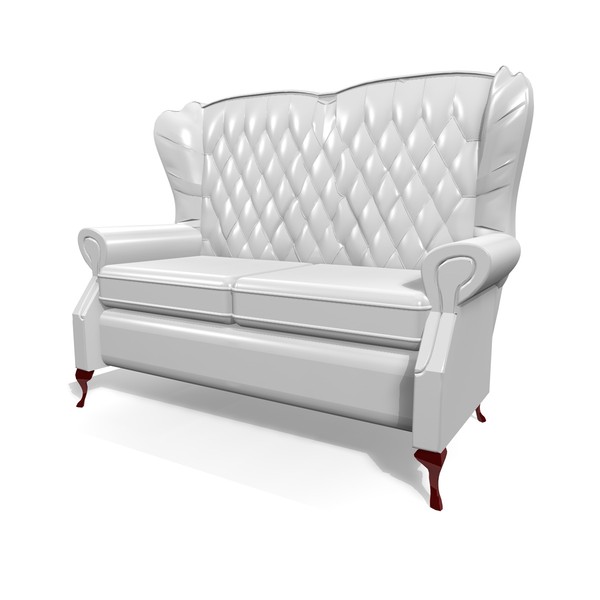 classic 3 piece chairs 3d model - CLASSIC CHAIR 3 PIECE SET by Carrara1